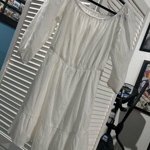 SHEIN White Long Sleeve Dress